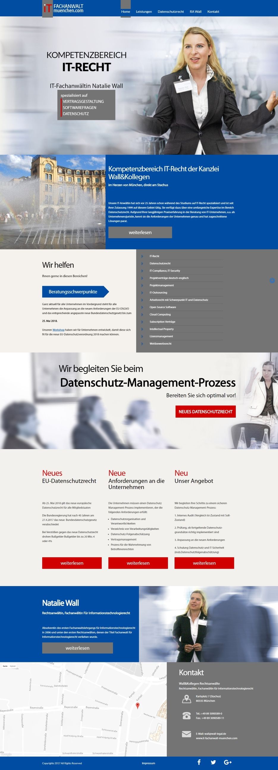 Webdesign zum Thema IT Fachanwalt