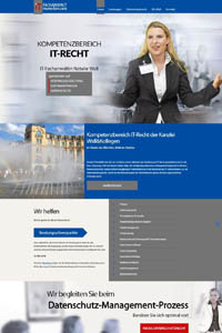 Webdesign zum Thema IT Fachanwalt