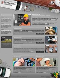 Webdesign zum Thema Equipment