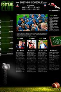 Webdesign Thema Football