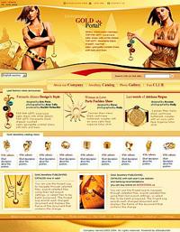 Webdesign Thema "Schmuck und Gold";