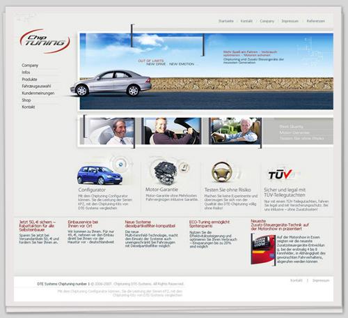 Webdesign Thema "CarService"