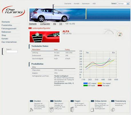 Webdesign Thema "CarService"