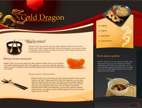 Webdesign Thema "China Restaurant"