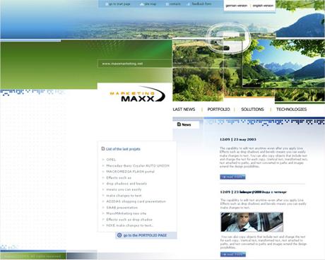 Web-Design Thema "Marketing" 2