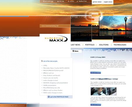 Web-Design Thema "Marketing" 3