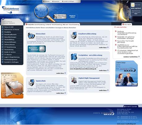 Webdesign Beispiel Thema "IT-Sicherheit"