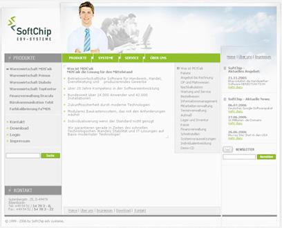 Webdesign Thema "Software-Vertrieb"