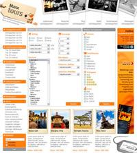 Webdesign zum Thema "Internet-Reiseportal"